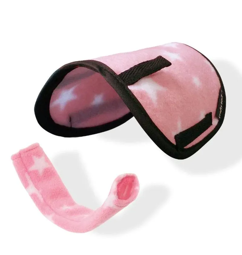 Crafty Ponies Saddle Cloth And Girth Sleeve Pink With White Spot